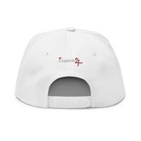 Exquisite 24 Embroidered Flat Bill Cap — Vintage Sports Logo Snapback