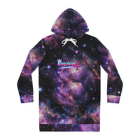 Galaxy Print Hoodie Dress