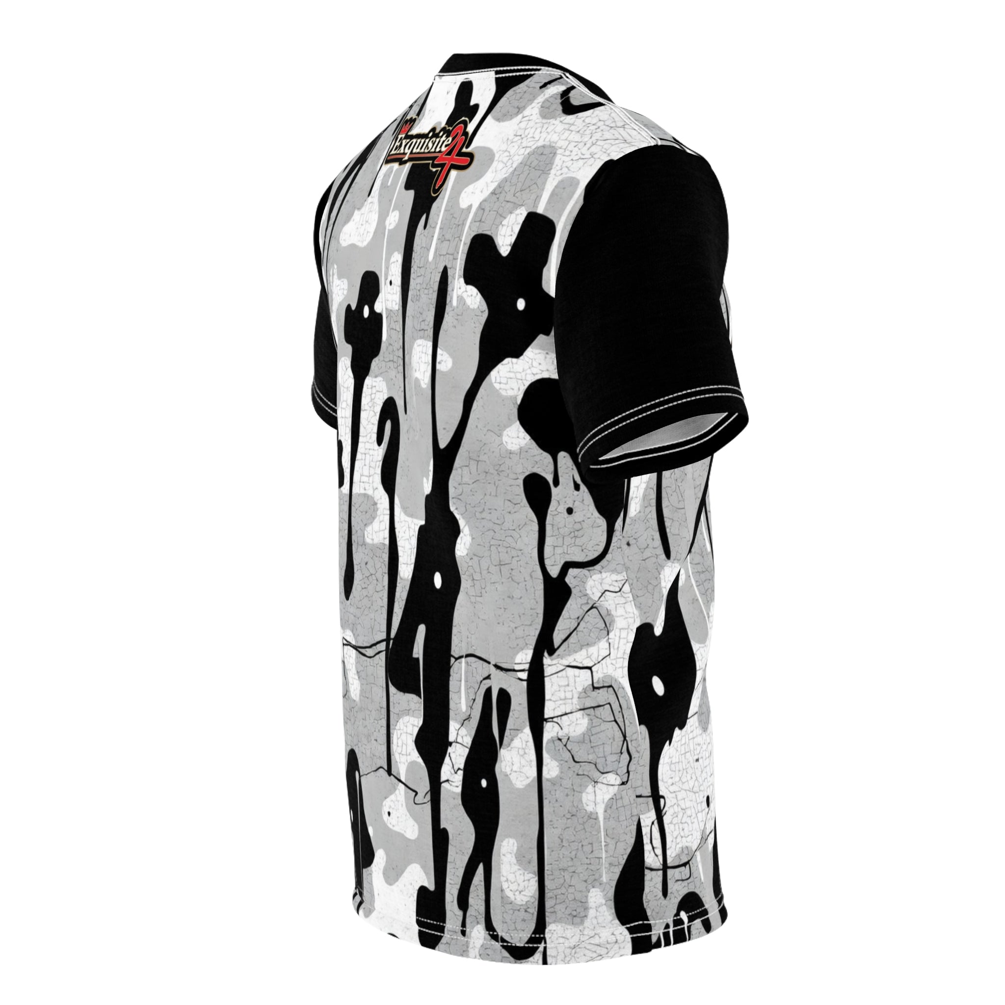 Exquisite 24 Black & White Camo Drip Tee