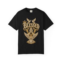 Gold "BLESSED" Graphic T-Shirt