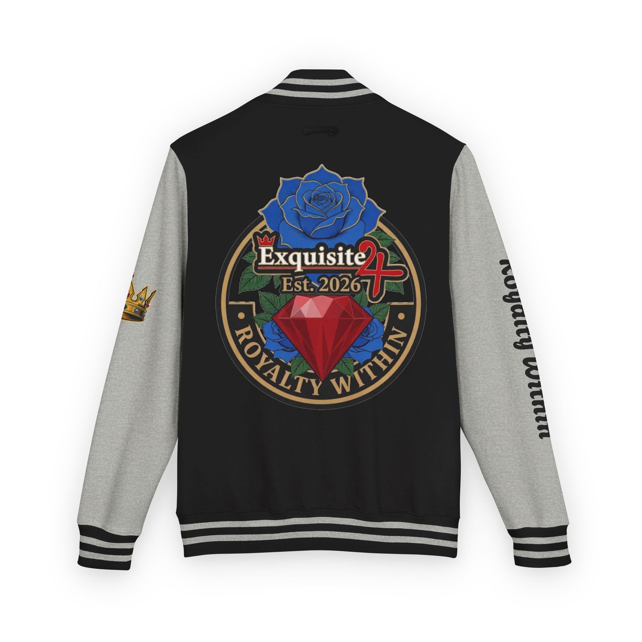 Exquisite 24 Royalty Within Emblem Varsity Jacket