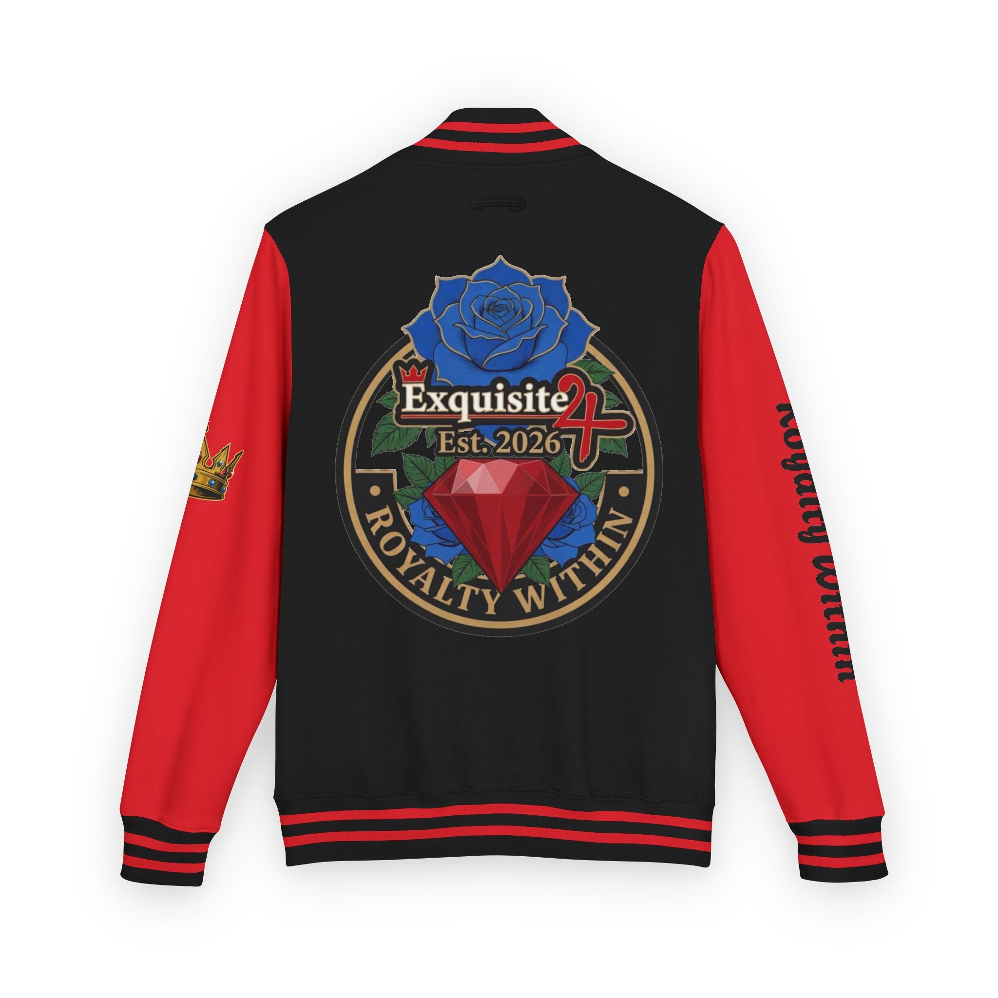 Exquisite 24 Royalty Within Emblem Varsity Jacket