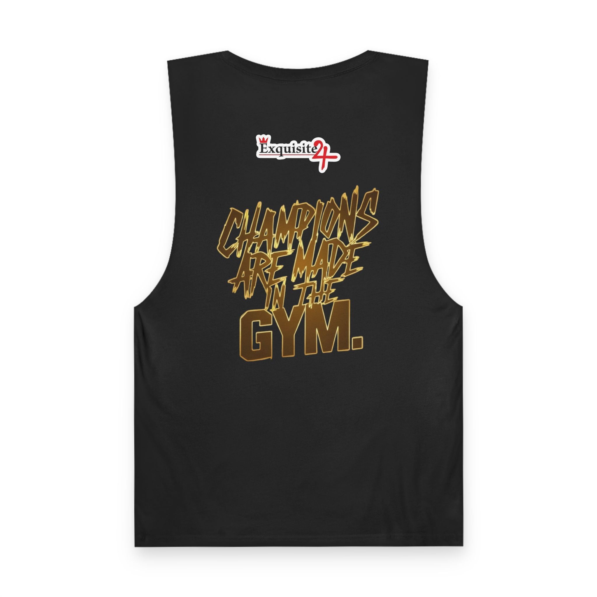 'Champions Are Made in the Gym' Weightlifting Graphic Tank