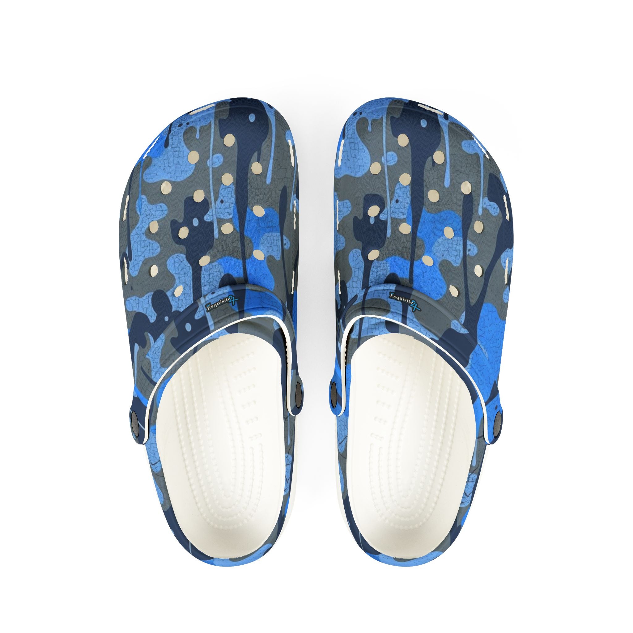 Blue Camo EVA Foam Clogs