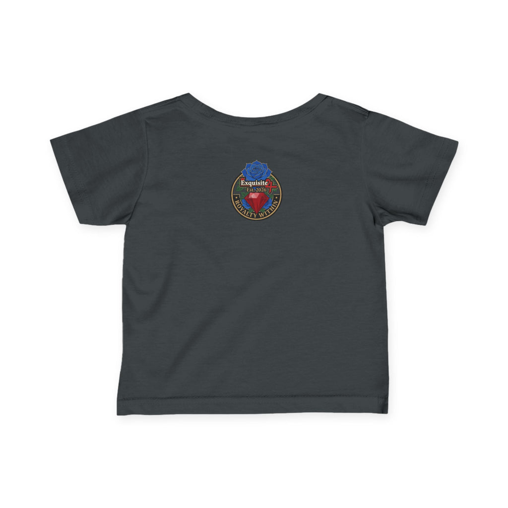Infant Tee — "Daddy's Prince" Baby T‑Shirt with Crowned Angel Design