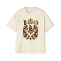 Paisley "BLESSED" Oversized Graphic Tee