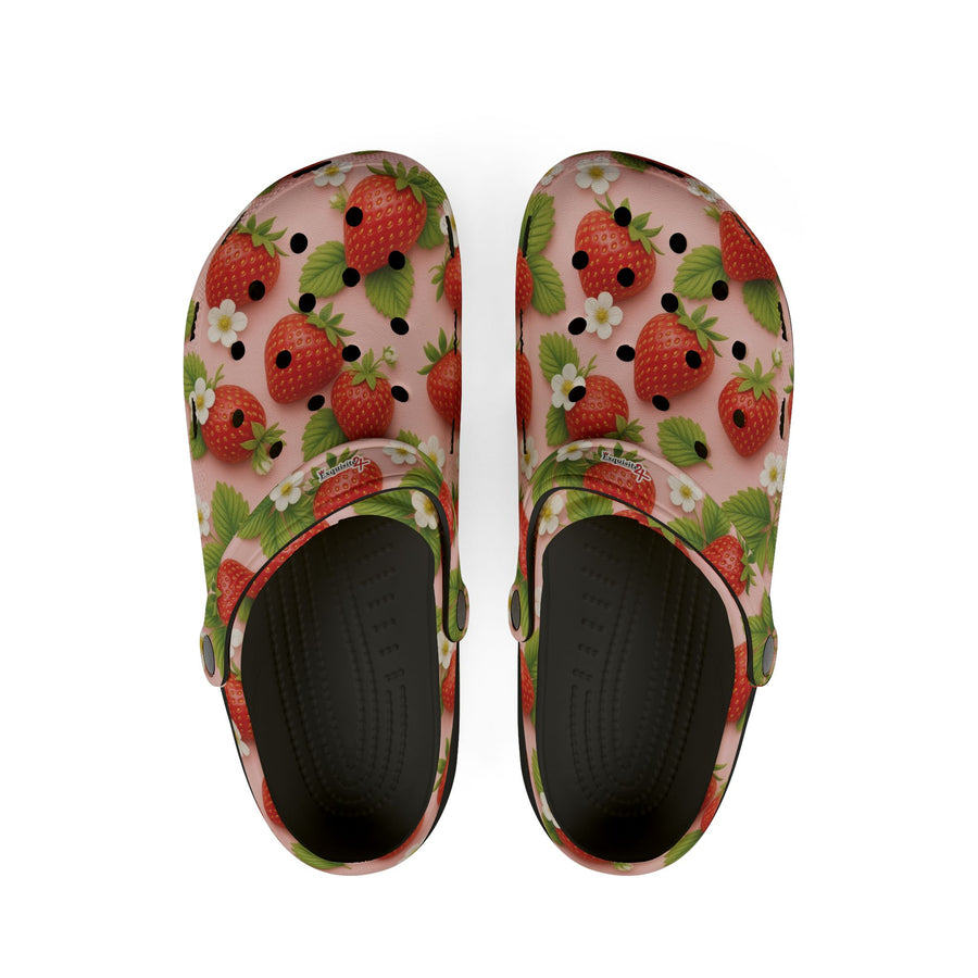 Strawberry Print EVA Foam Clogs