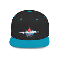 'Royalty Within' Embroidered Flat Bill Snapback Cap