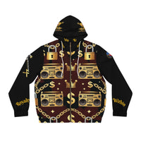 Gold Chain & Boombox Zip Hoodie