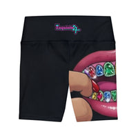 Exquisite 24 Gem Grillz Women's Workout Shorts