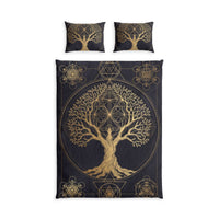 Tree of Life Metatron Cotton Duvet Cover Set