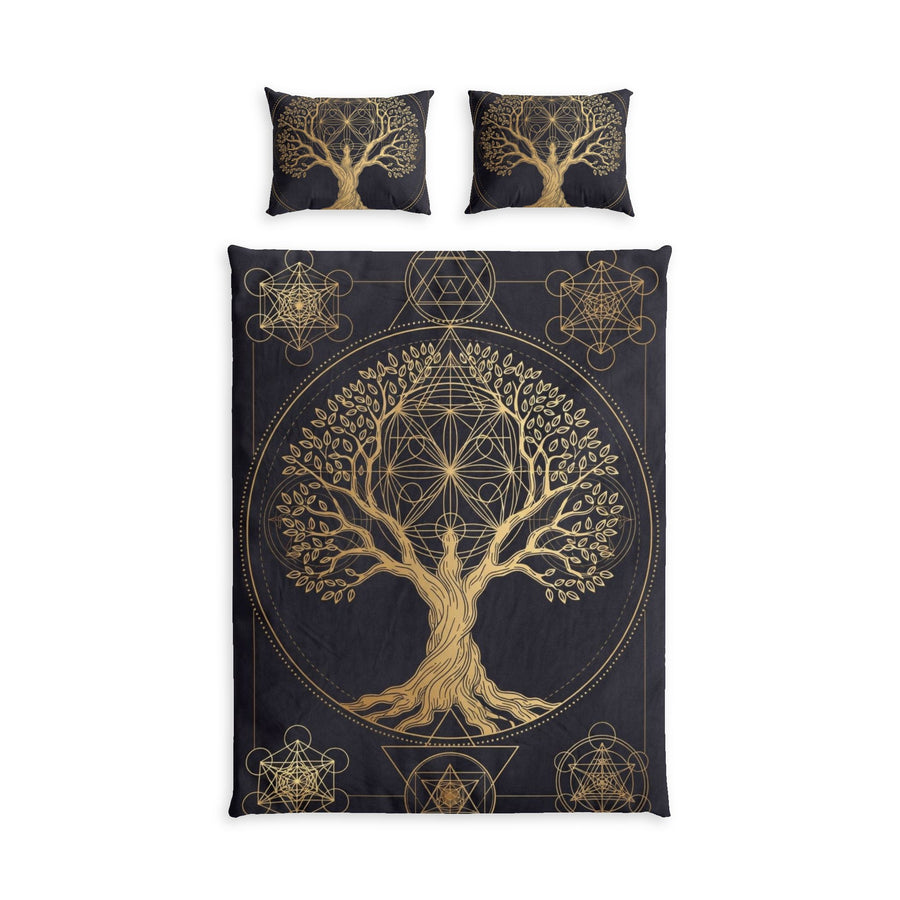 Tree of Life Metatron Cotton Duvet Cover Set
