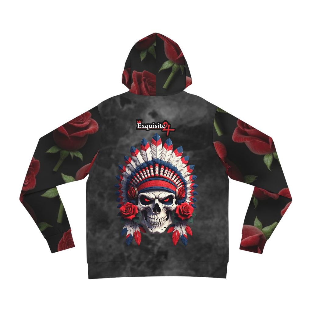 Skull Headdress Rose Hoodie