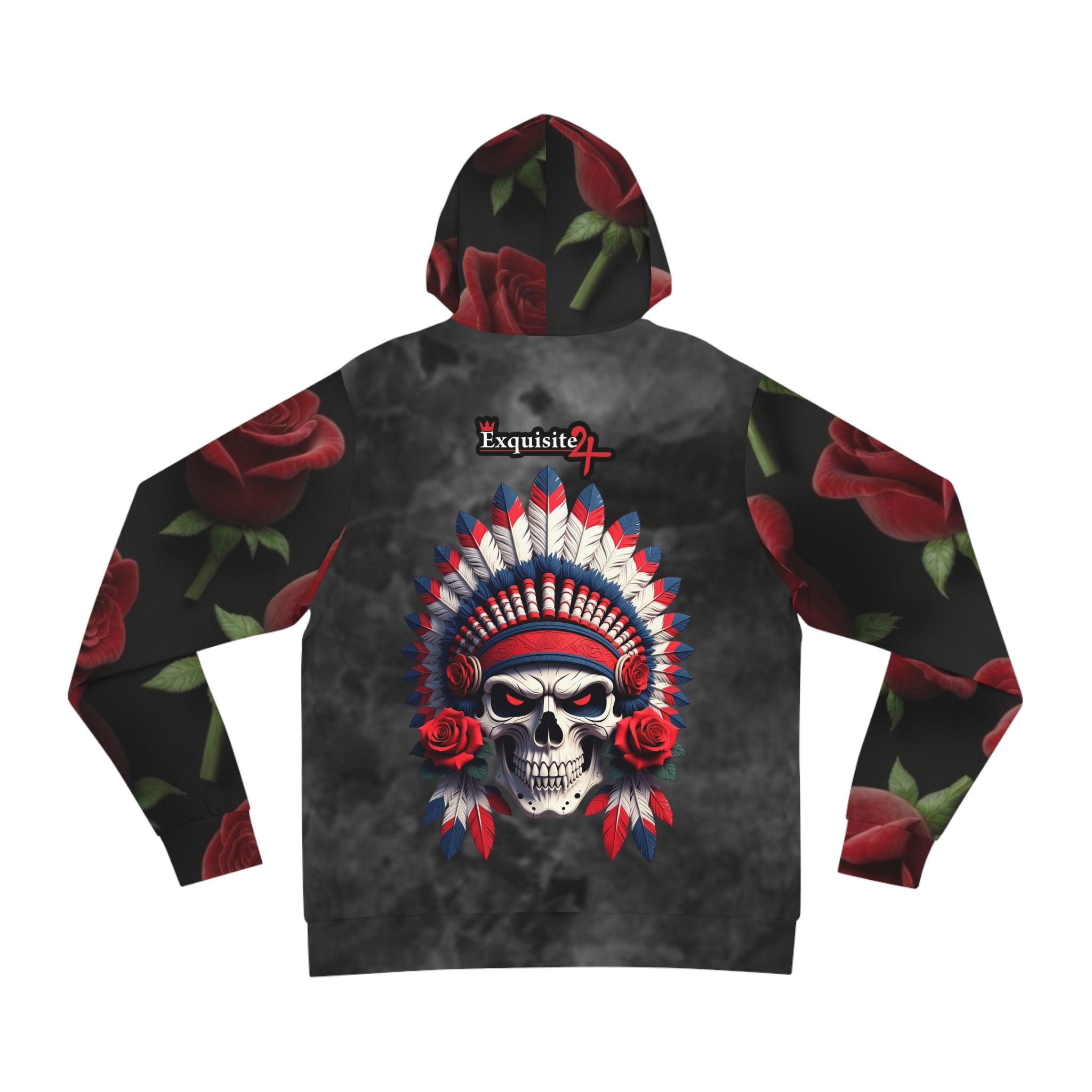 Skull Headdress Rose Hoodie