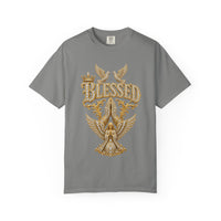 Gold "BLESSED" Graphic T-Shirt