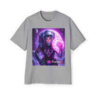 Astronaut Warrior Tee — Neon Space Mage Graphic T-Shirt