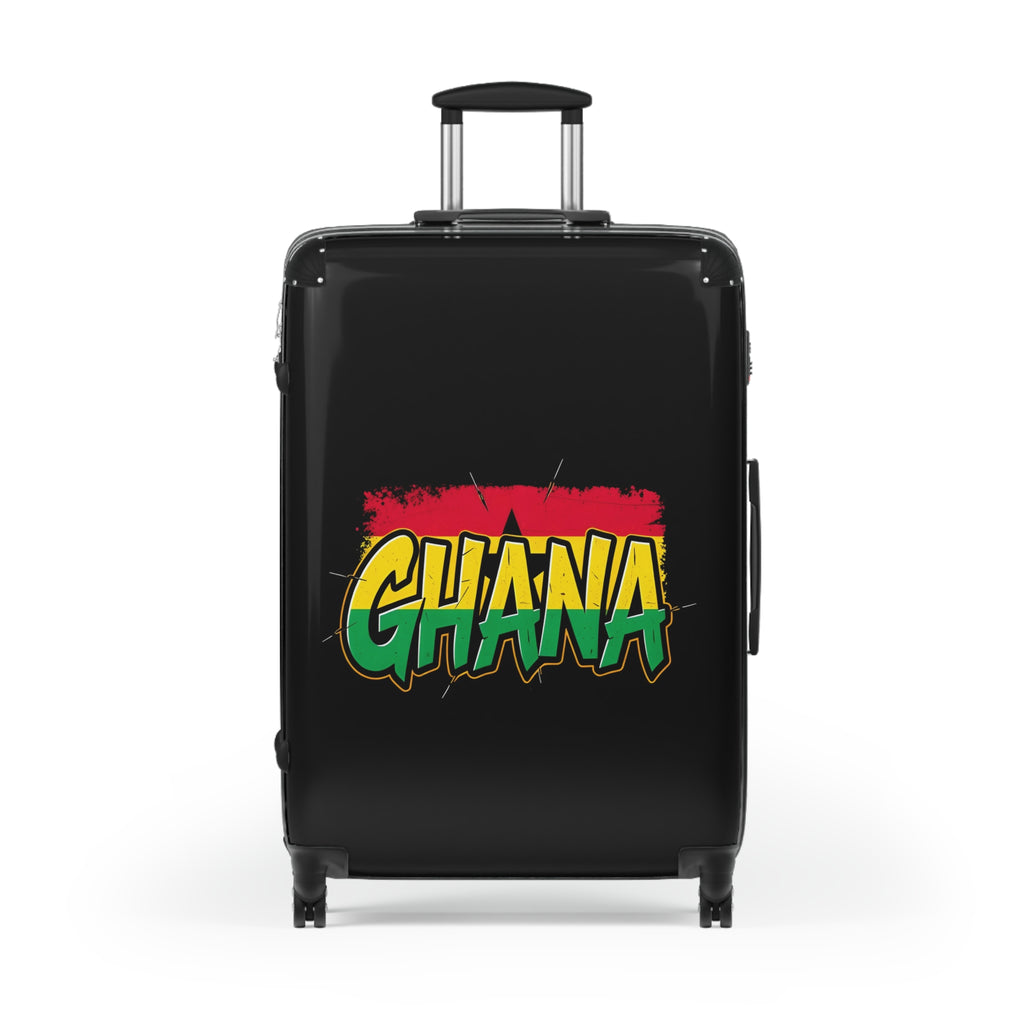 Ghana Flag Carry-On Suitcase – Rasta Colors Travel Luggage
