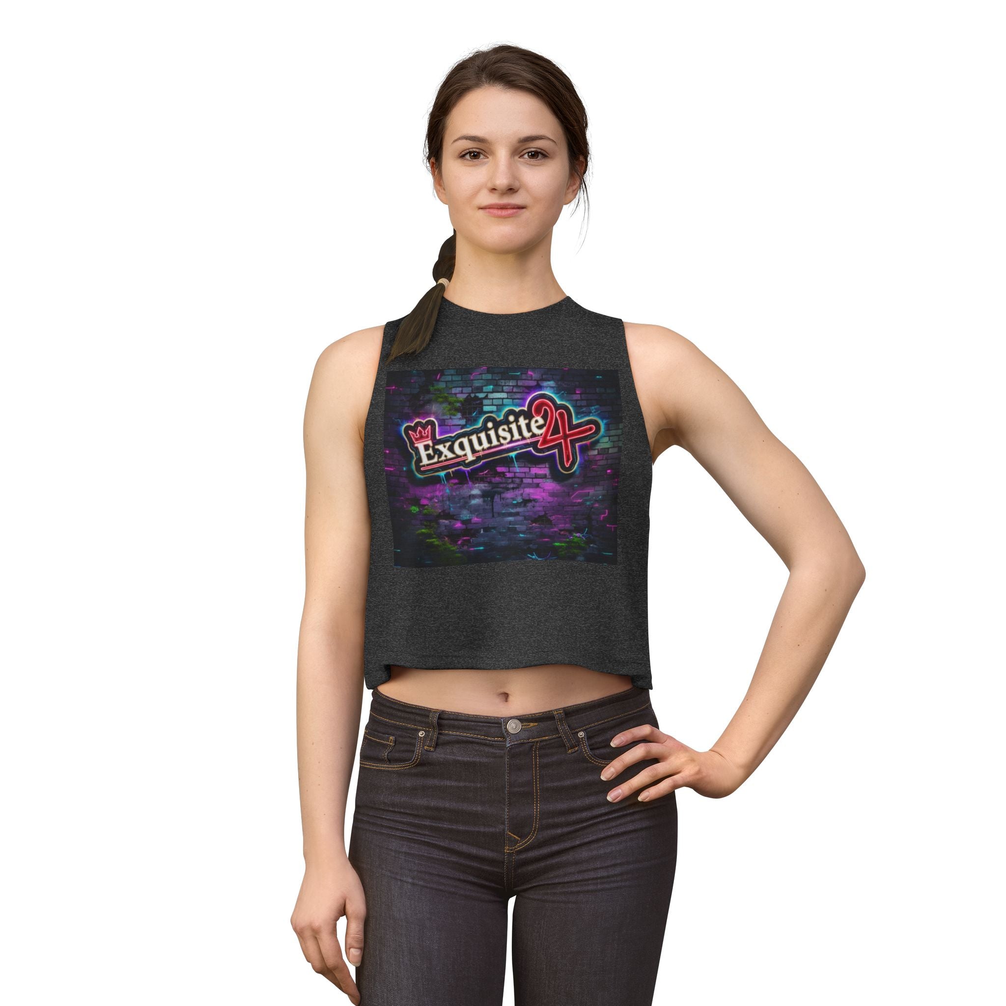 Crop Top — Graffiti Wall Logo Graphic Tank