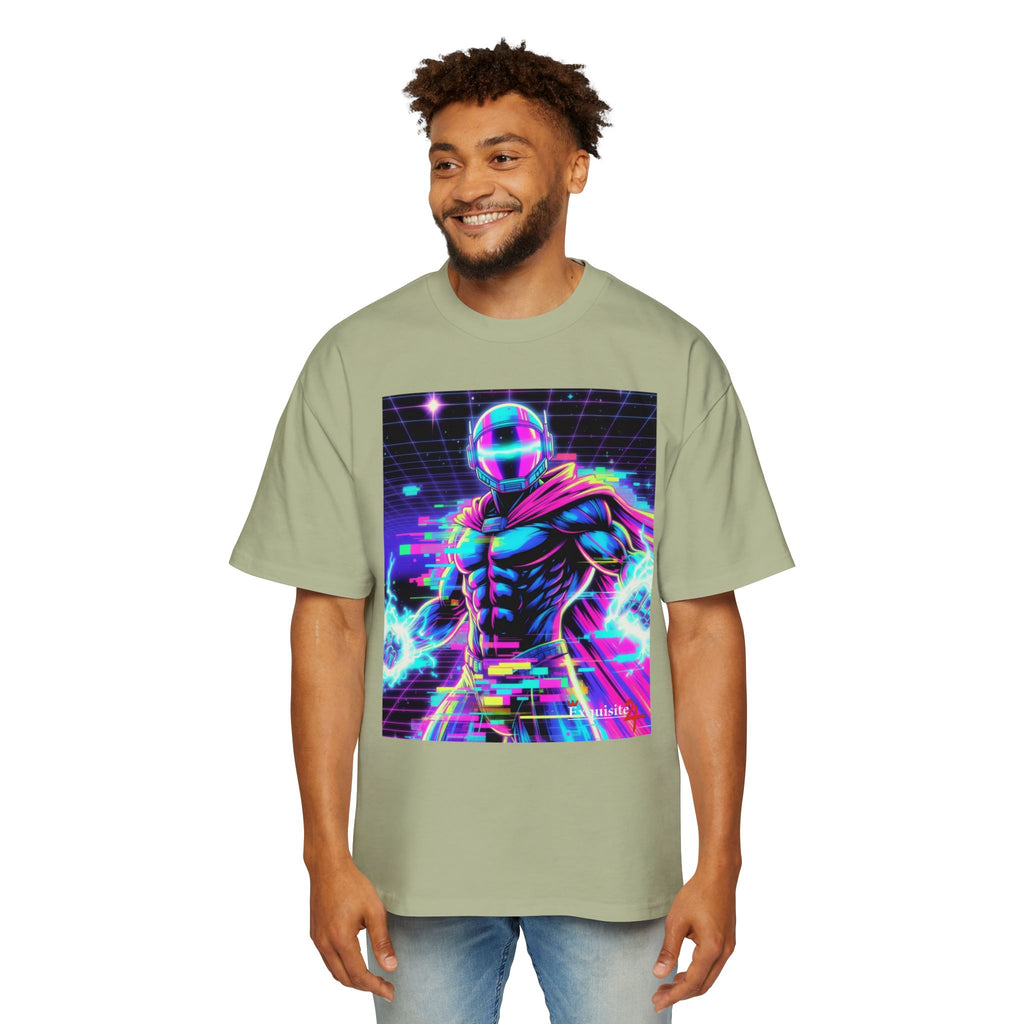 Graphic Tee — Retro Cyberhero Oversized Tee