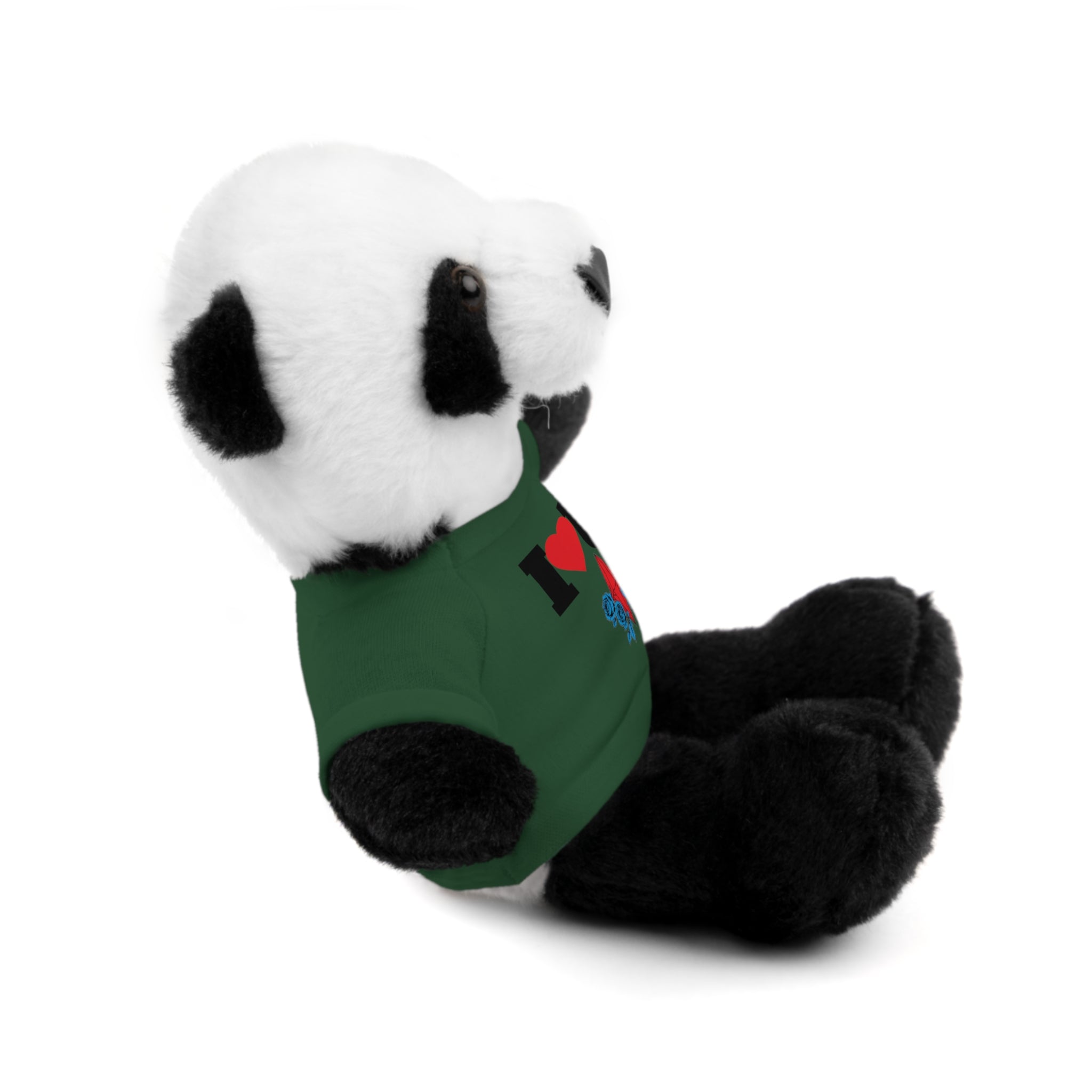Plush Bear with Branded Tee – Red Diamond and Blue Roses Teddy