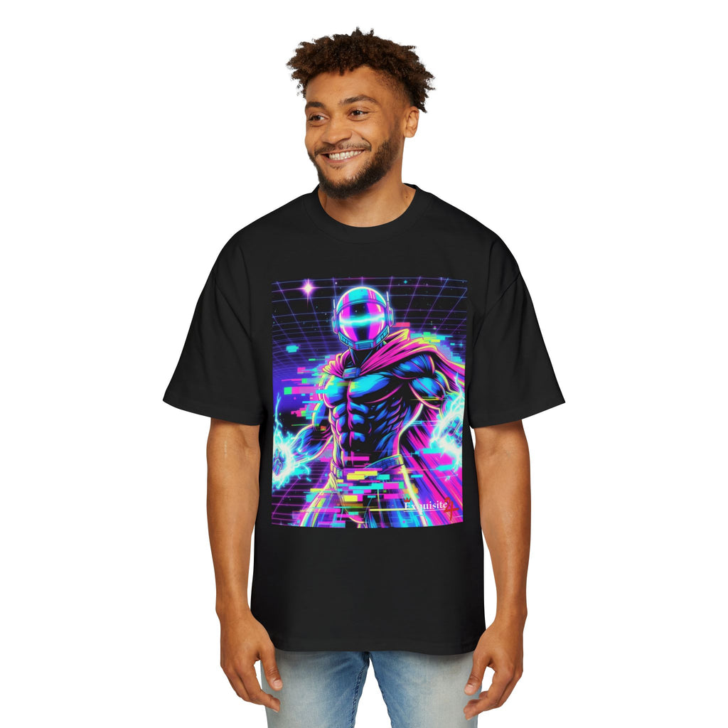 Graphic Tee — Retro Cyberhero Oversized Tee