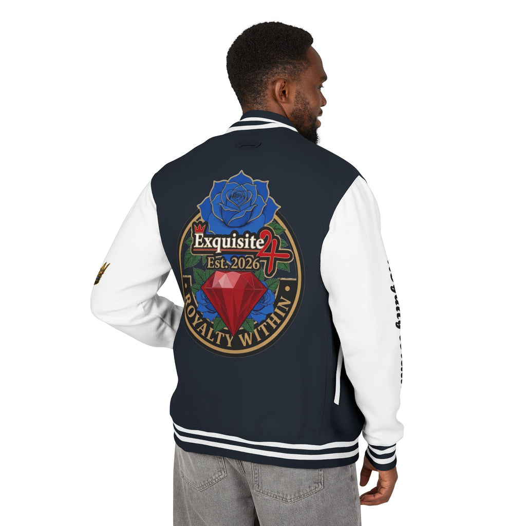 Exquisite 24 Royalty Within Emblem Varsity Jacket