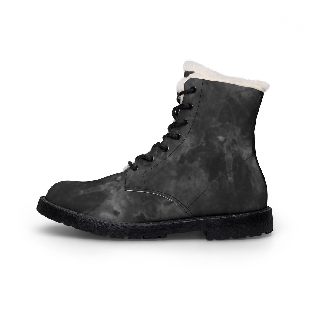 Women's Fur-Lined Leather Ankle Boots
