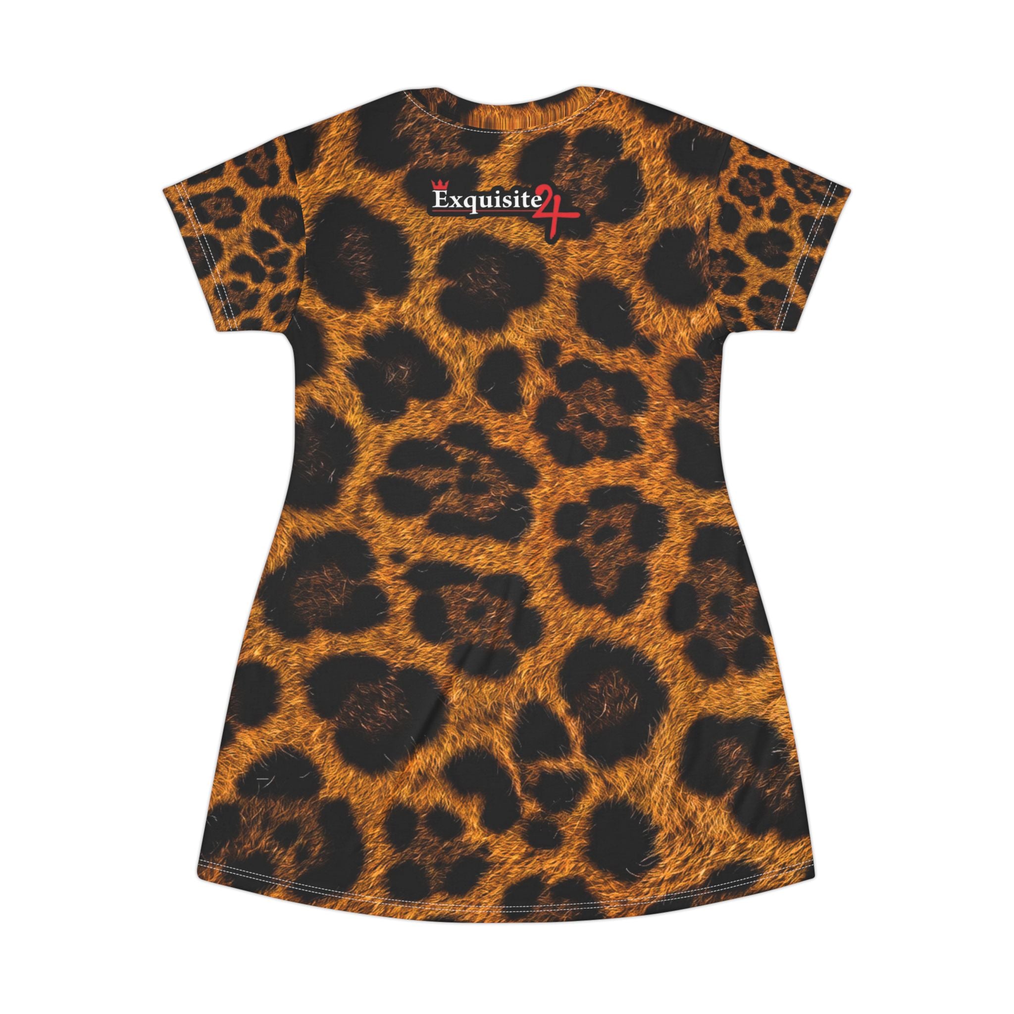 Exquisite 24 Leopard Grillz Graphic T-Shirt Dress