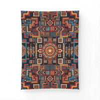 Boho Geometric Cotton Comforter – Tribal Sun Medallion Bedding