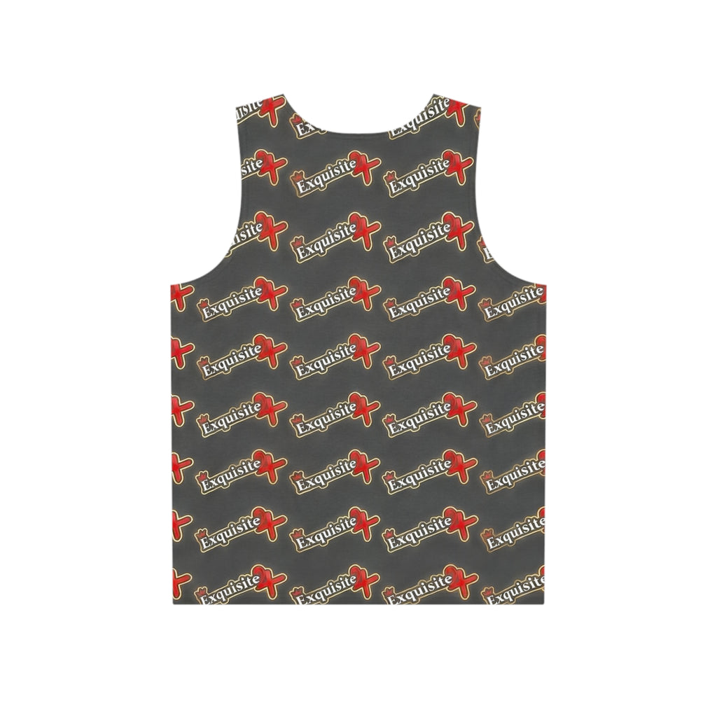 Tank Top — Gray All-Over Exquisite 24 Logo Print