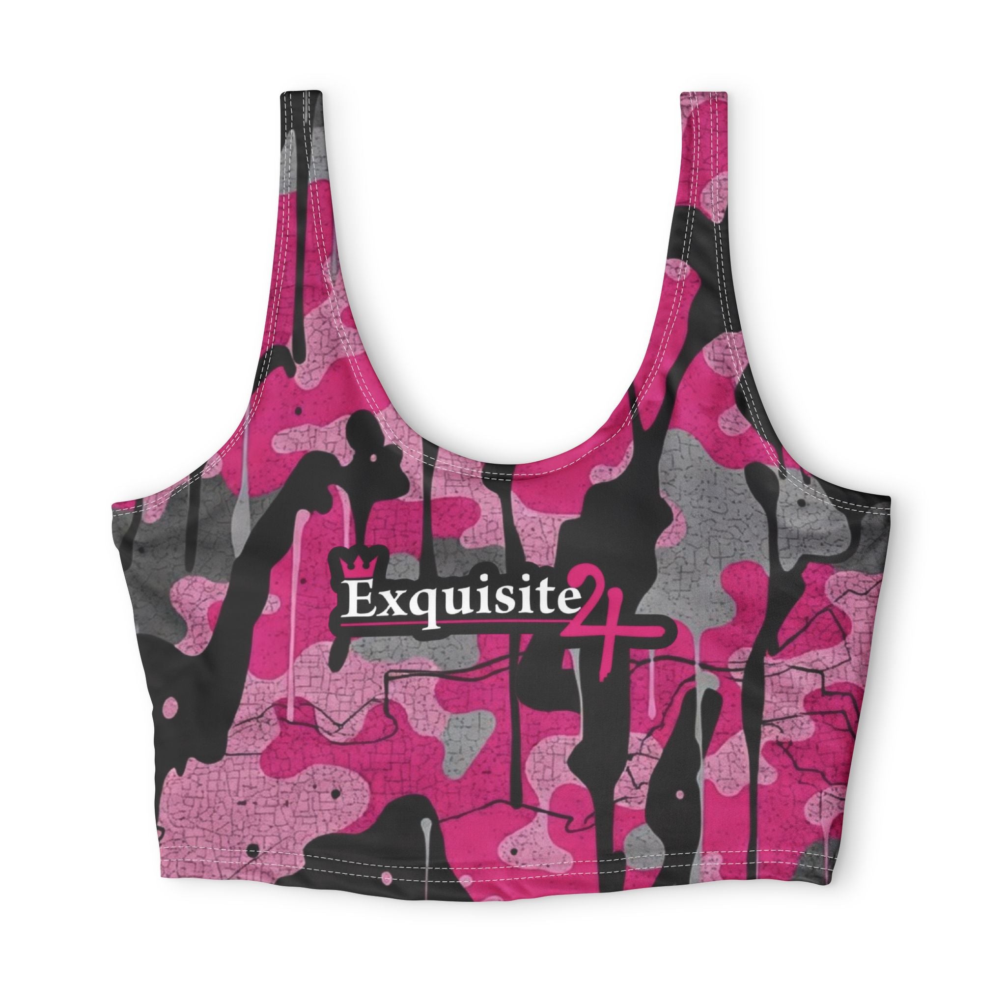 Pink Camo 'Exquisite 24' Sports Bra