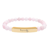 Exquisite 24 Engraved Natural Stone Bead Bar Bracelet