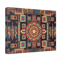 Southwestern Geometric Canvas Art — Tribal Mandala Wall Decor
