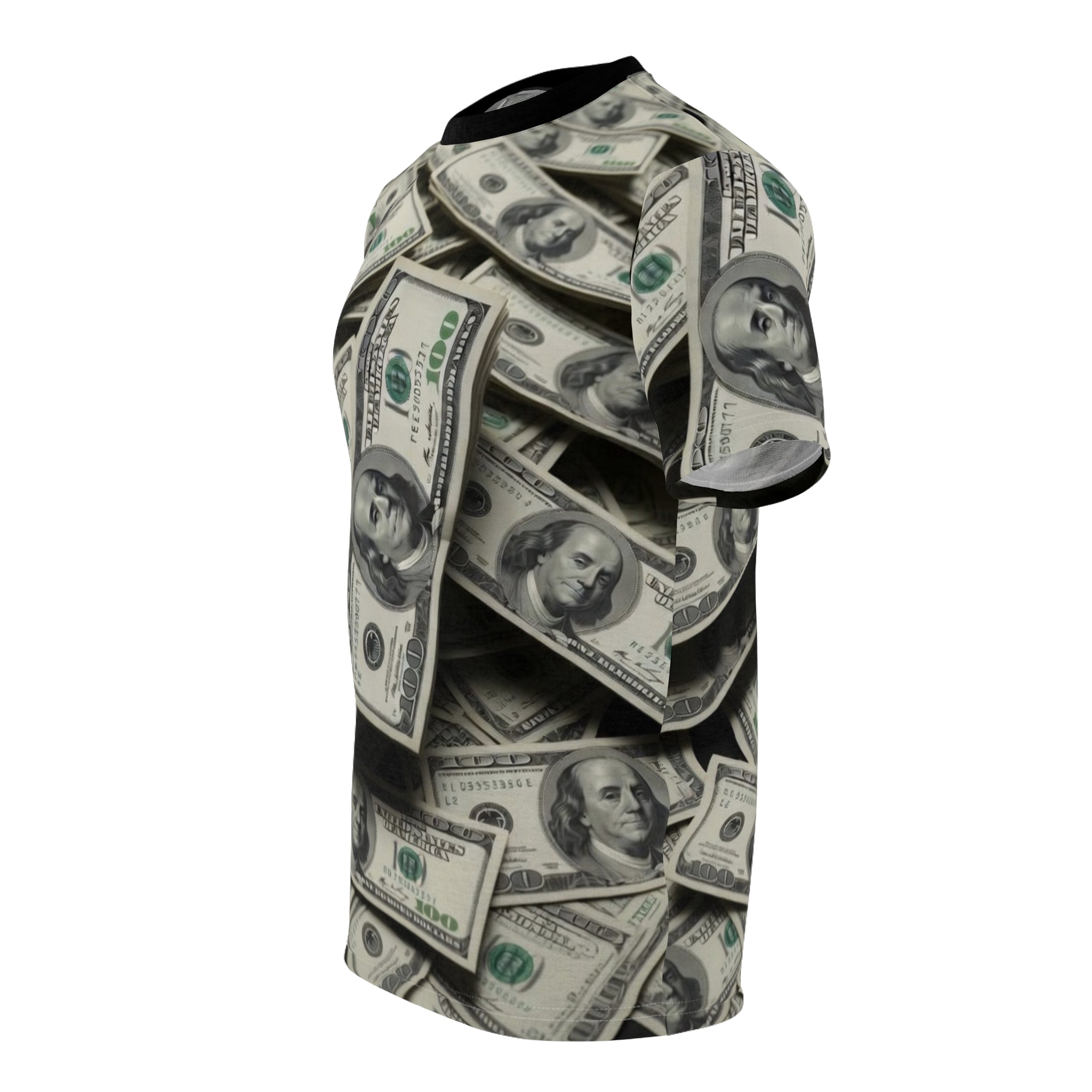 All-Over Money Print Tee — Cash Pattern Graphic Shirt