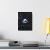 Galaxy Hands Stretched Canvas – Earth in Palm Wall Art