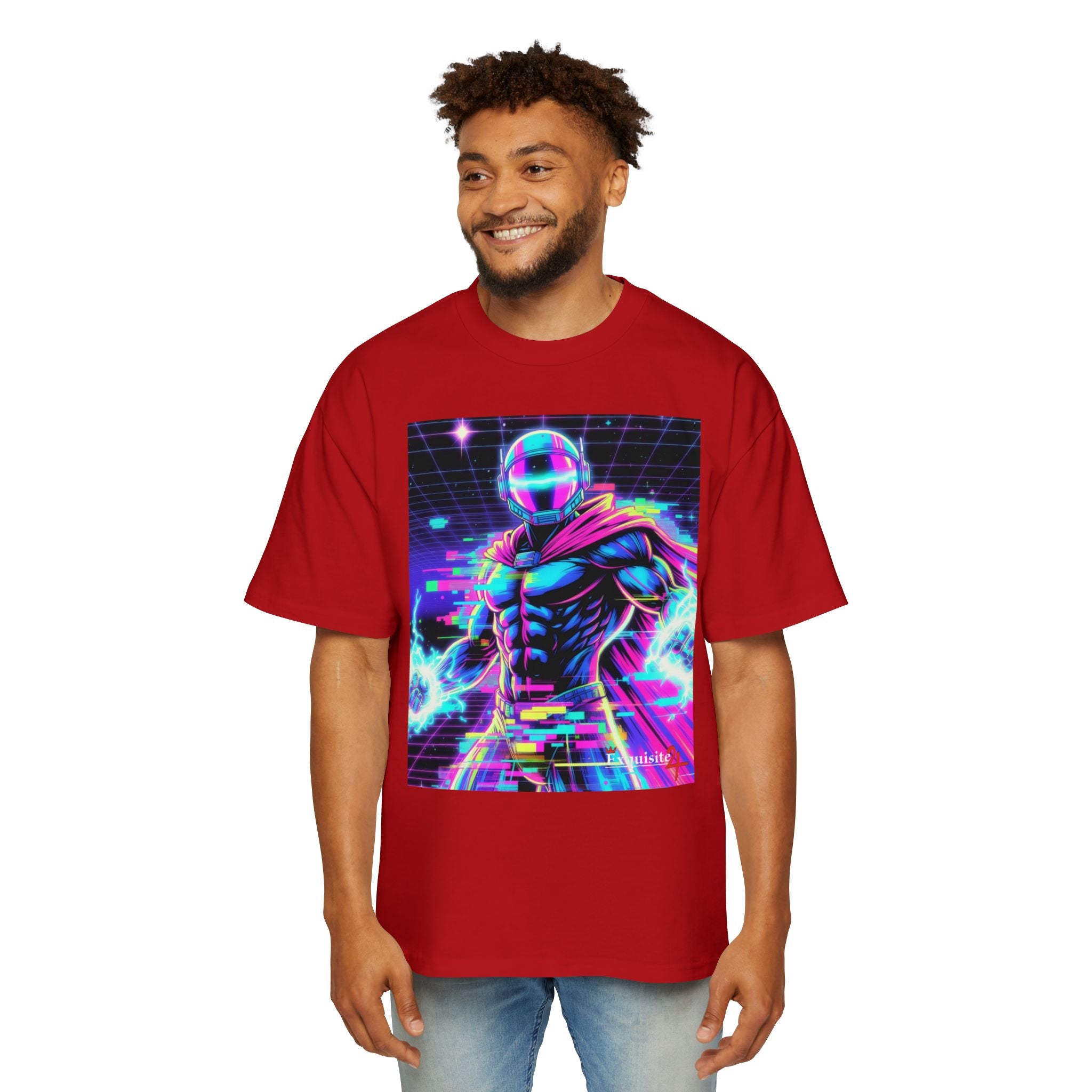 Graphic Tee — Retro Cyberhero Oversized Tee