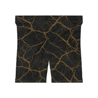 Black Gold Biker Shorts