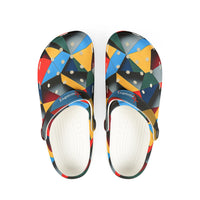 Abstract Geometric EVA Foam Clogs