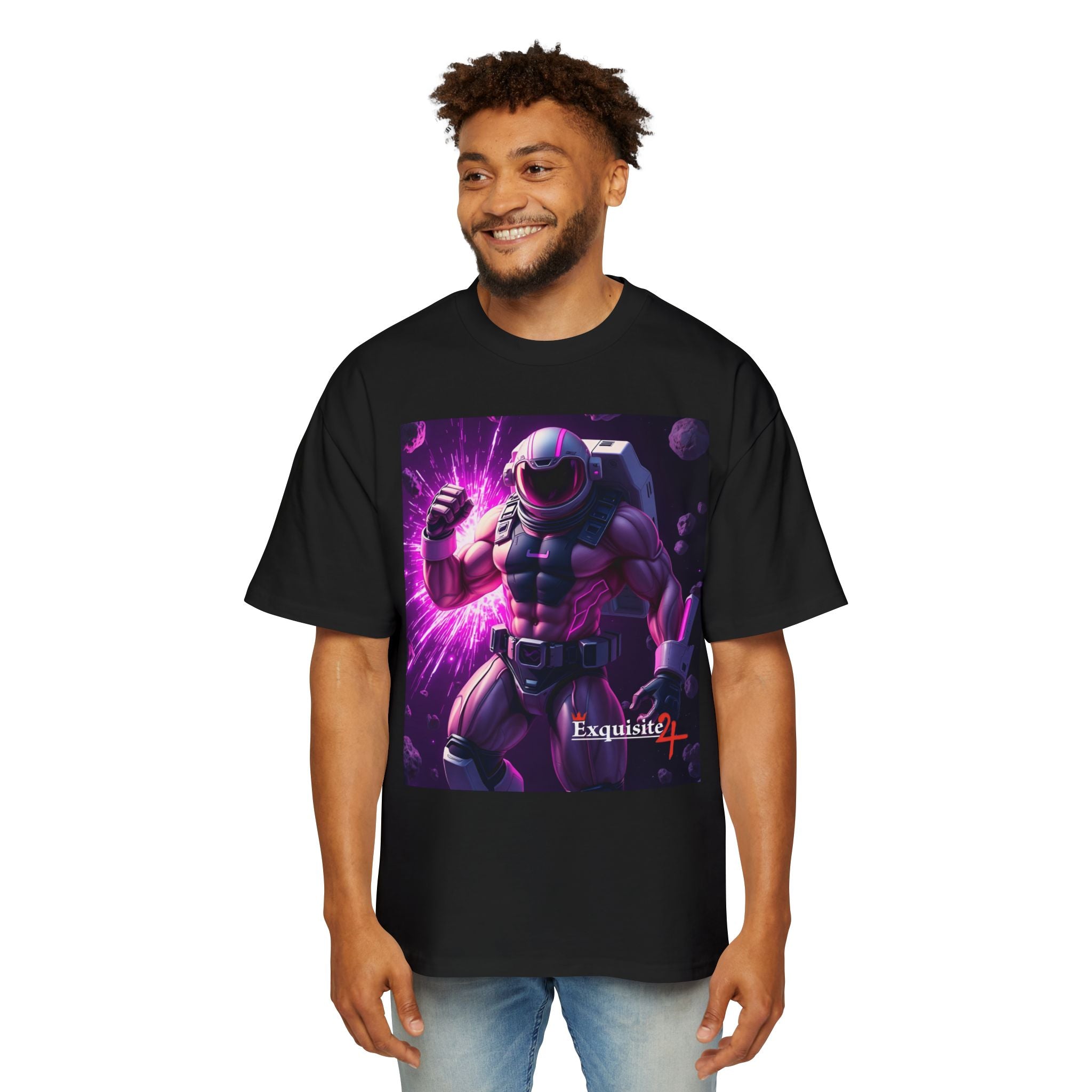Astro Warrior Graphic Tee — Purple Space Ninja Gaming T-Shirt