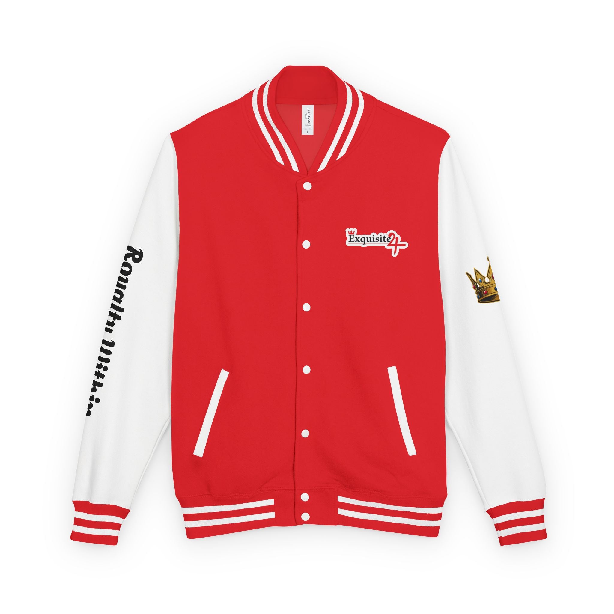 Exquisite 24 Royalty Within Emblem Varsity Jacket