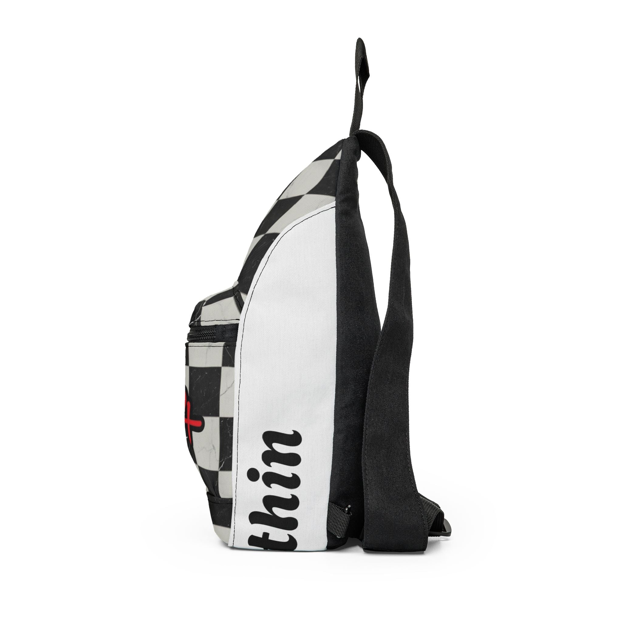 Checkerboard Sling Bag — Crossbody for Streetwear & Everyday Carry