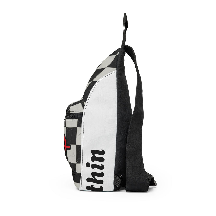 Checkerboard Sling Bag — Crossbody for Streetwear & Everyday Carry