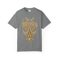 Gold "BLESSED" Graphic T-Shirt