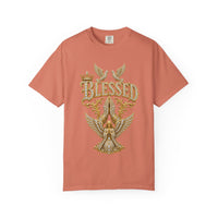 Gold "BLESSED" Graphic T-Shirt