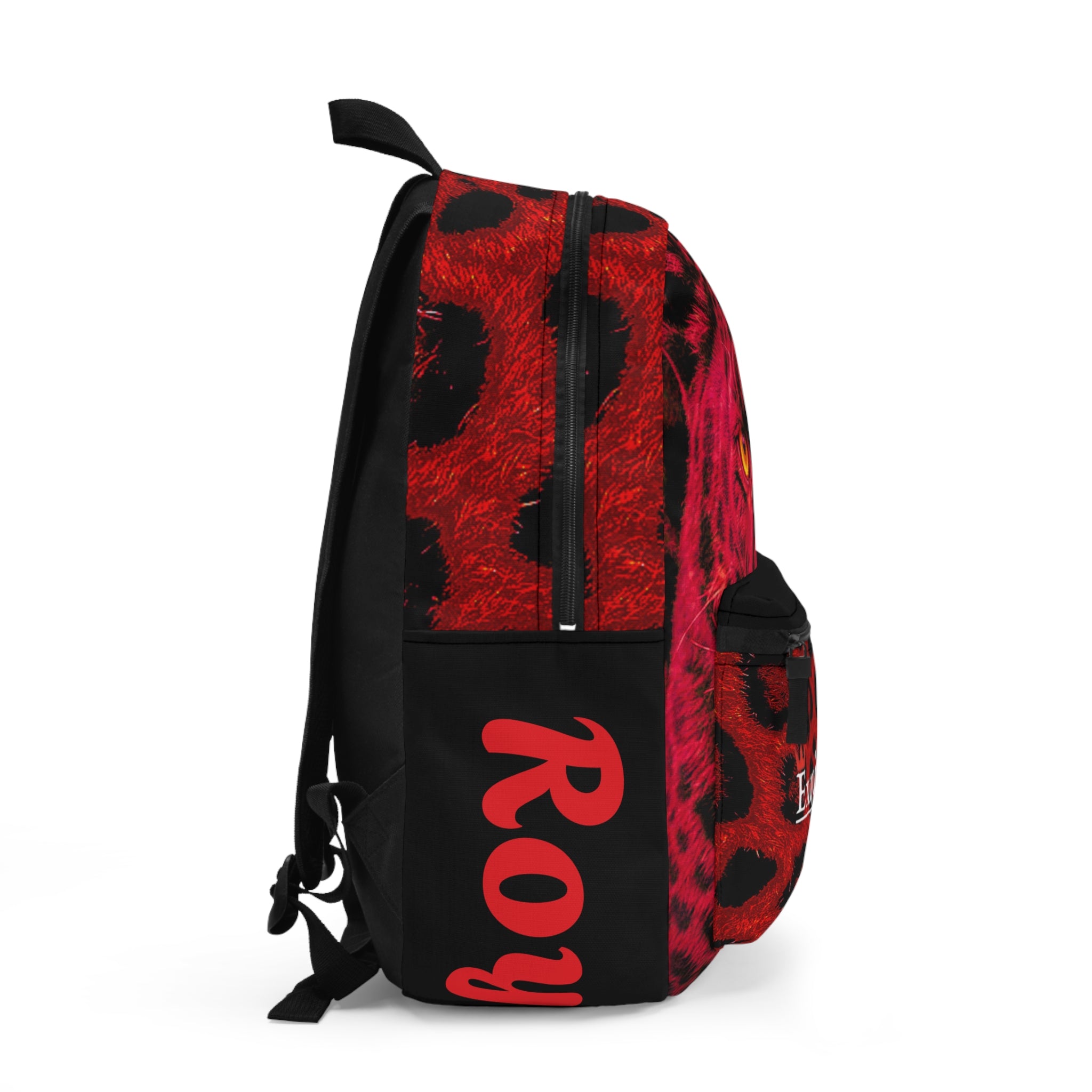 Red Leopard Eyes Backpack – 'Exquisite 24' Graphic School & Travel Bag