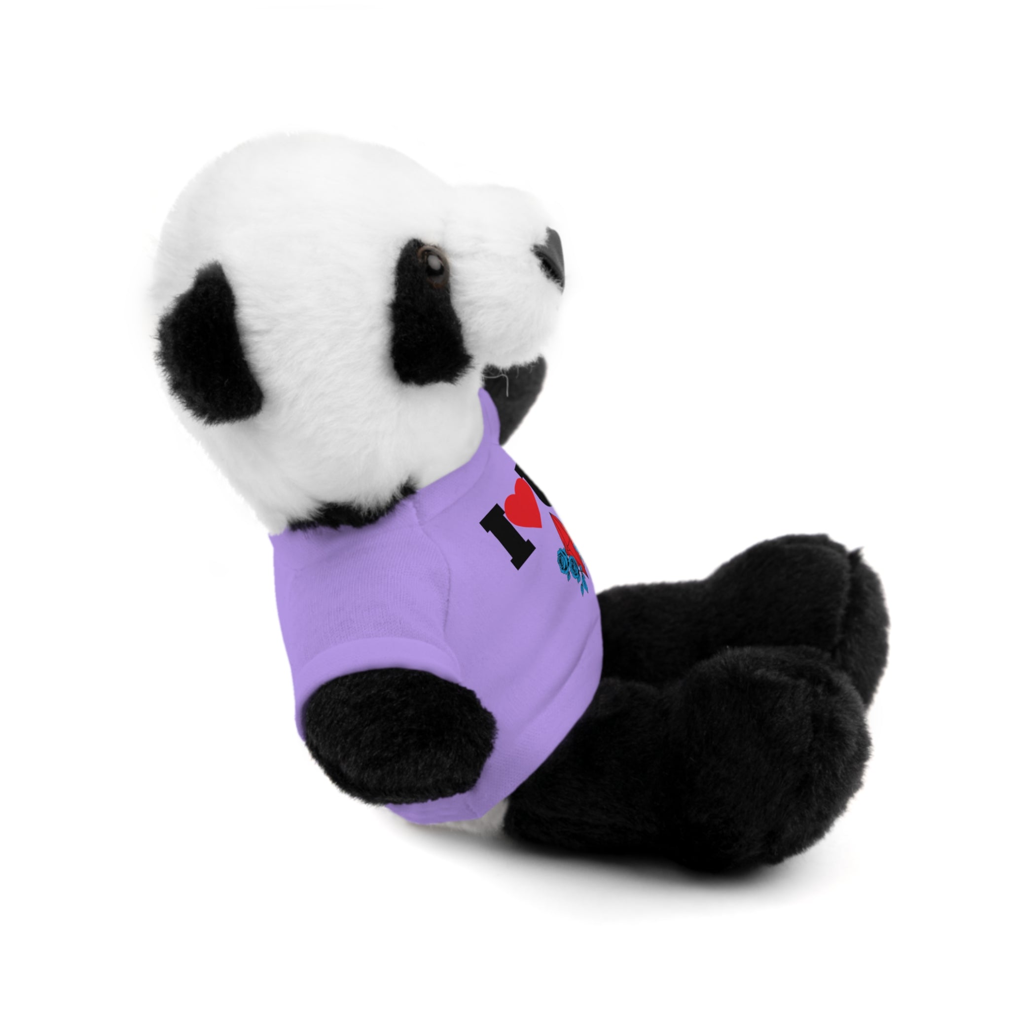 Plush Bear with Branded Tee – Red Diamond and Blue Roses Teddy