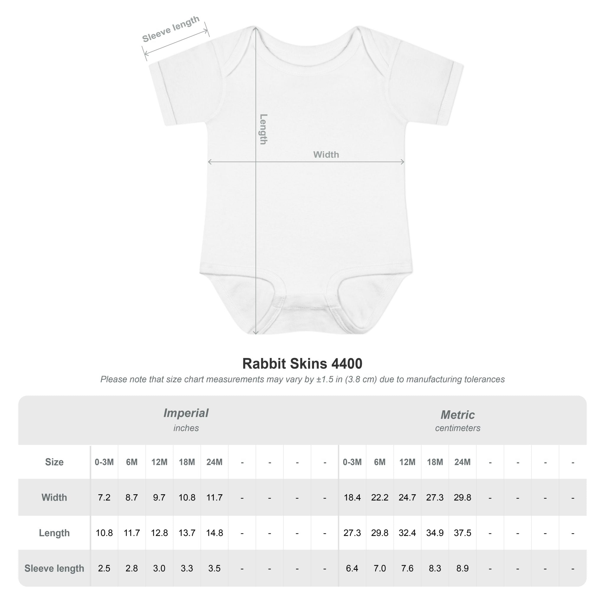 Infant Baby Rib Bodysuit