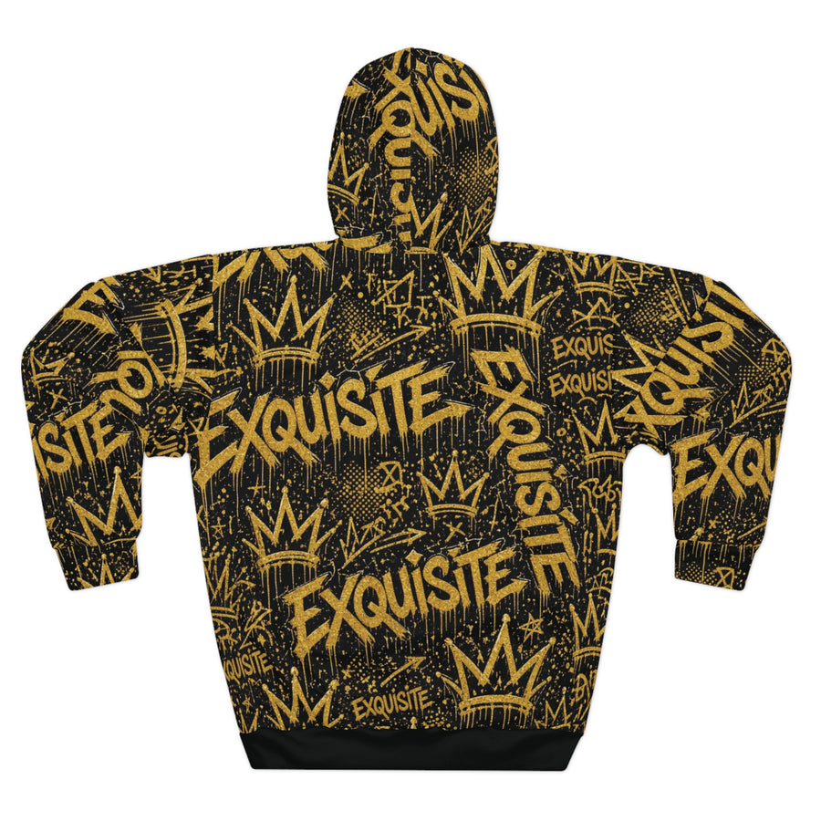 Exquisite Crown Gold Graffiti Hoodie